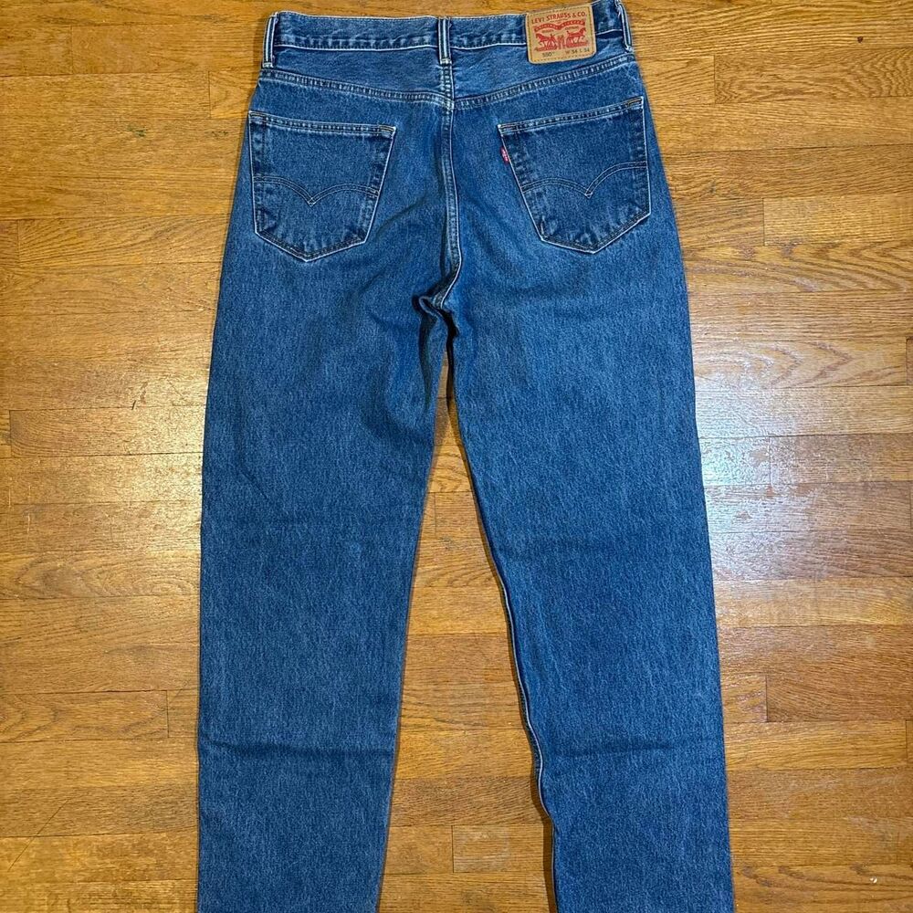 Levi-s Men's Blue and Navy Jeans - Picture 3 of 7